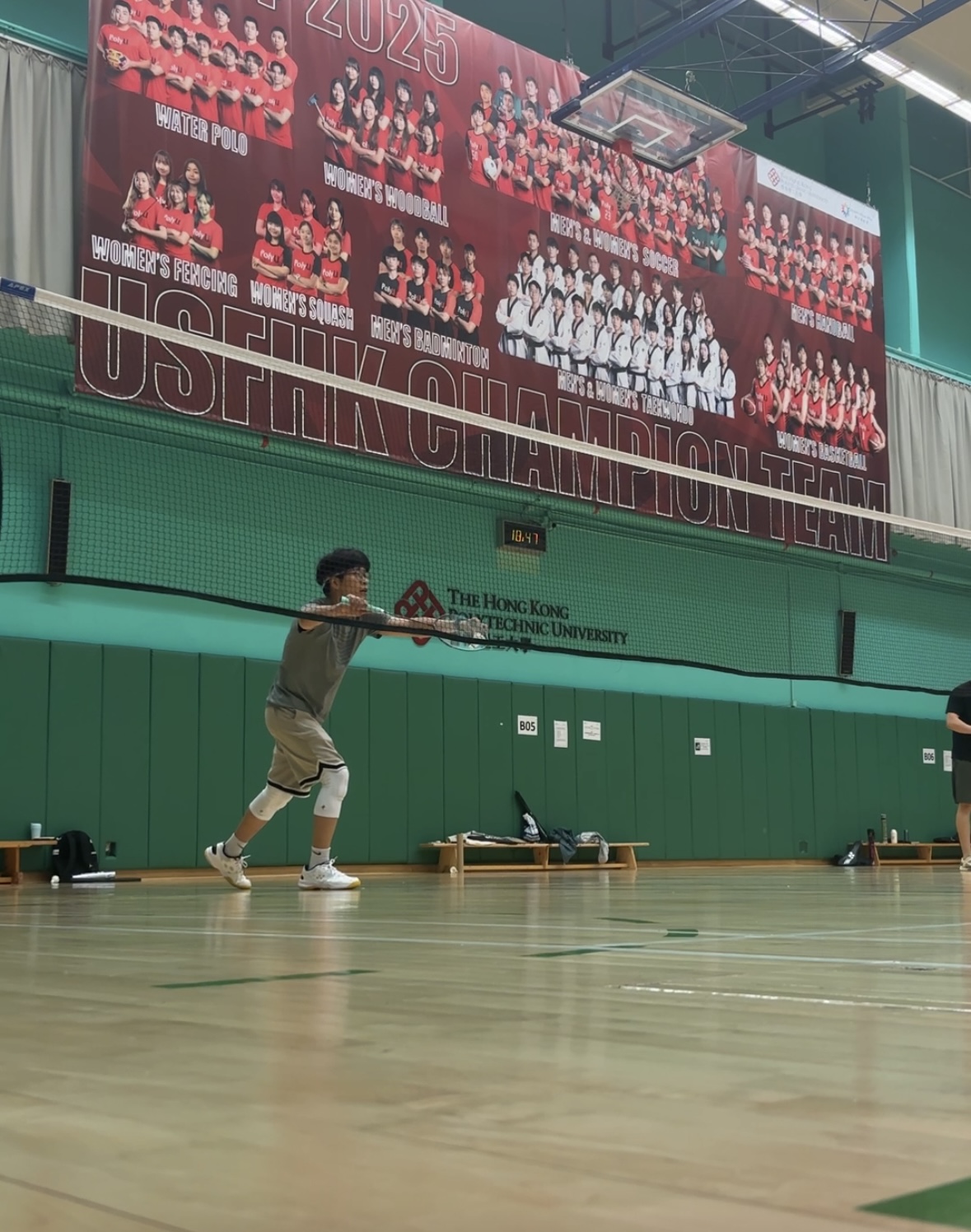 Playing badminton photo